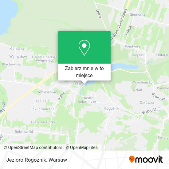 Mapa Jezioro Rogożnik