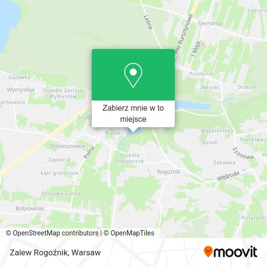 Mapa Zalew Rogoźnik