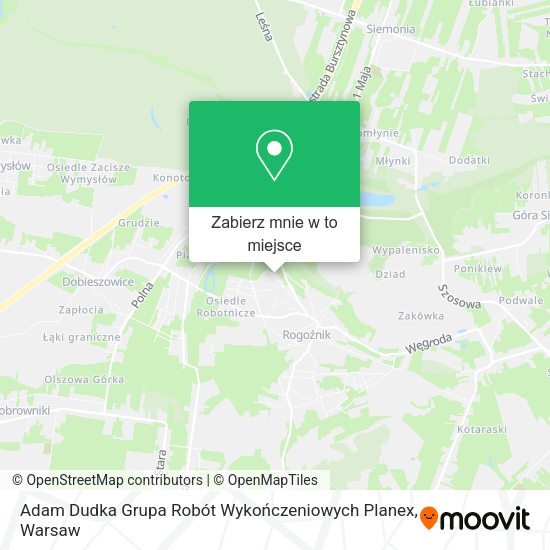 Mapa Adam Dudka Grupa Robót Wykończeniowych Planex