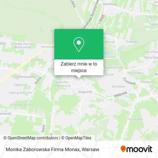 Mapa Monika Zaborowska Firma Monax