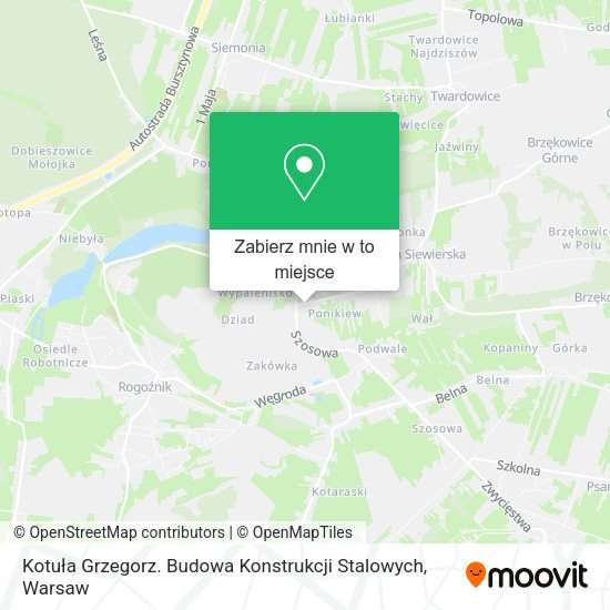 Mapa Kotuła Grzegorz. Budowa Konstrukcji Stalowych