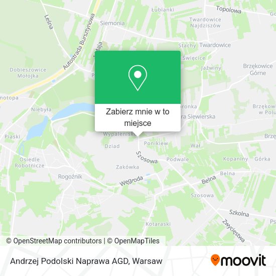 Mapa Andrzej Podolski Naprawa AGD