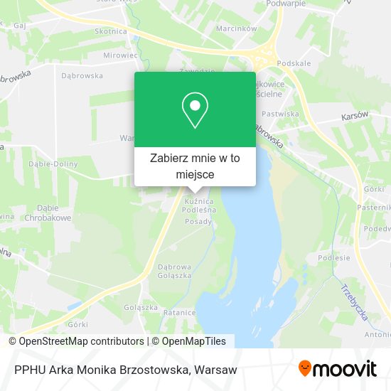 Mapa PPHU Arka Monika Brzostowska