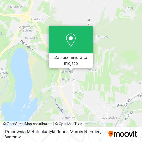 Mapa Pracownia Metaloplastyki Repus Marcin Niemiec