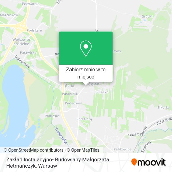 Mapa Zakład Instalacyjno- Budowlany Małgorzata Hetmańczyk