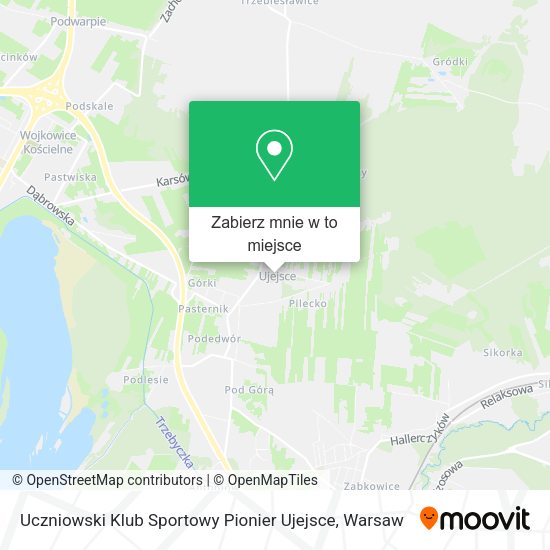 Mapa Uczniowski Klub Sportowy Pionier Ujejsce