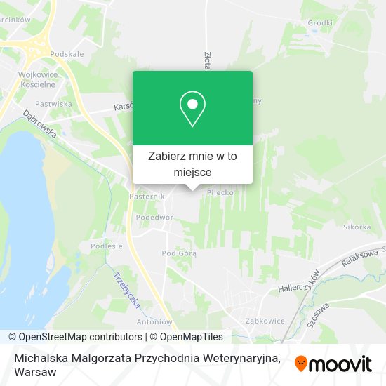 Mapa Michalska Malgorzata Przychodnia Weterynaryjna