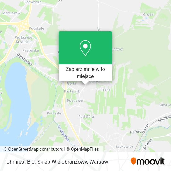 Mapa Chmiest B.J. Sklep Wielobranżowy