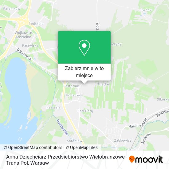 Mapa Anna Dziechciarz Przedsiebiorstwo Wielobranzowe Trans Pol