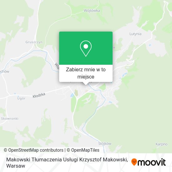 Mapa Makowski Tłumaczenia Usługi Krzysztof Makowski