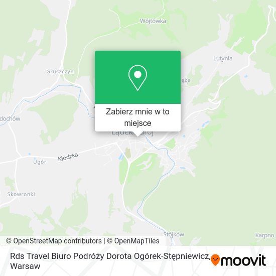 Mapa Rds Travel Biuro Podróży Dorota Ogórek-Stępniewicz