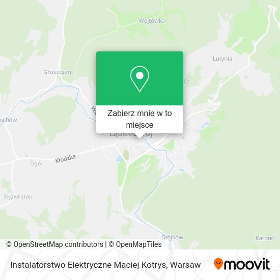 Mapa Instalatorstwo Elektryczne Maciej Kotrys