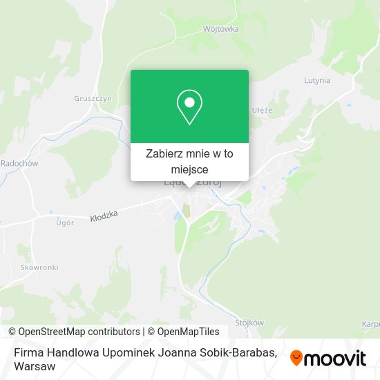 Mapa Firma Handlowa Upominek Joanna Sobik-Barabas