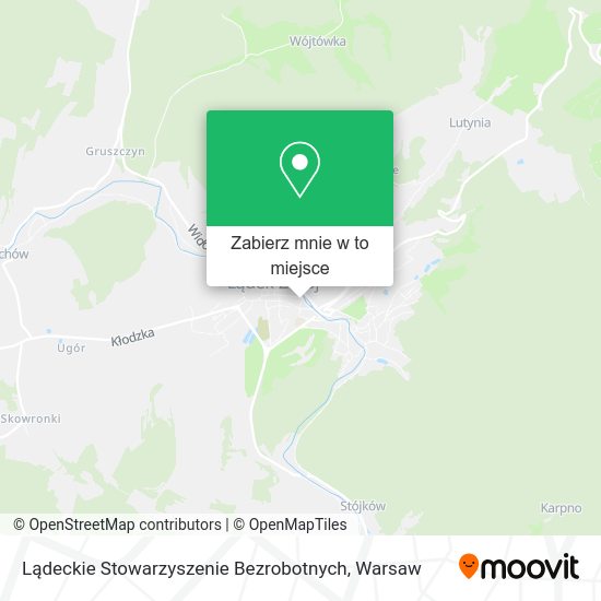 Mapa Lądeckie Stowarzyszenie Bezrobotnych