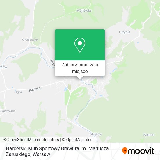 Mapa Harcerski Klub Sportowy Brawura im. Mariusza Zaruskiego