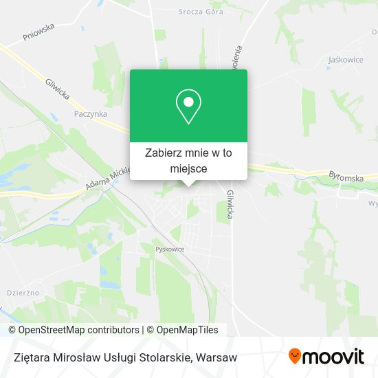 Mapa Ziętara Mirosław Usługi Stolarskie