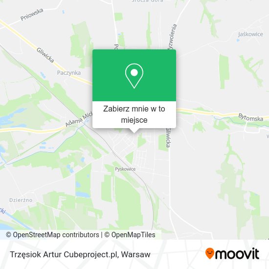 Mapa Trzęsiok Artur Cubeproject.pl