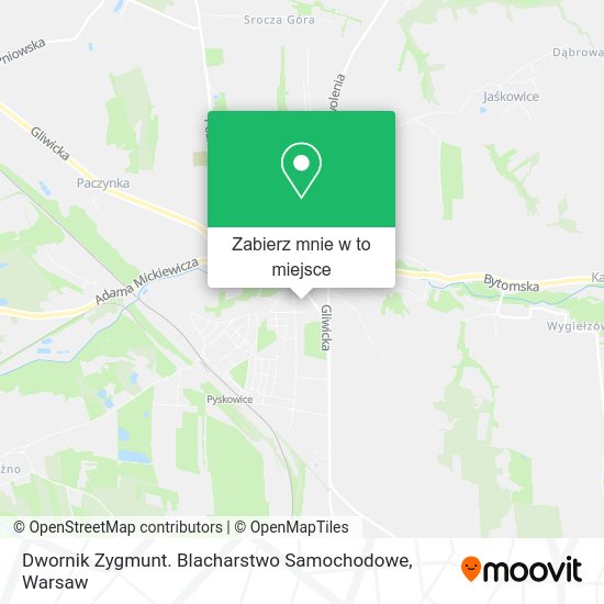 Mapa Dwornik Zygmunt. Blacharstwo Samochodowe