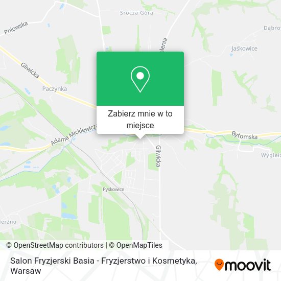 Mapa Salon Fryzjerski Basia - Fryzjerstwo i Kosmetyka