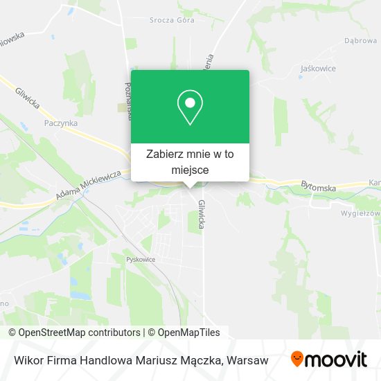 Mapa Wikor Firma Handlowa Mariusz Mączka