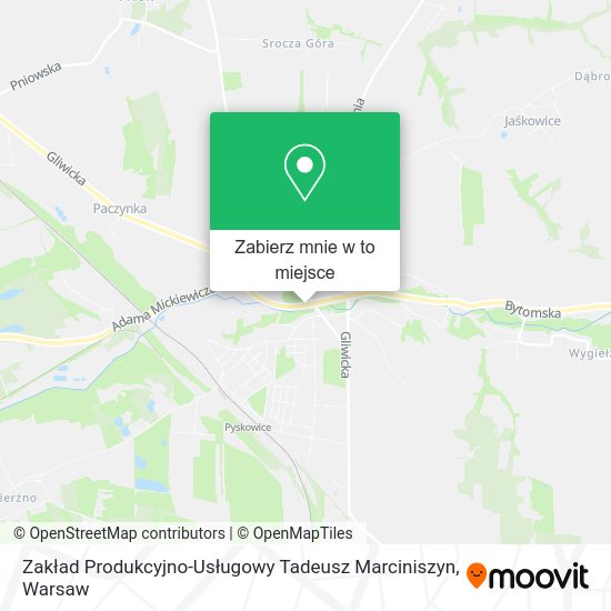 Mapa Zakład Produkcyjno-Usługowy Tadeusz Marciniszyn