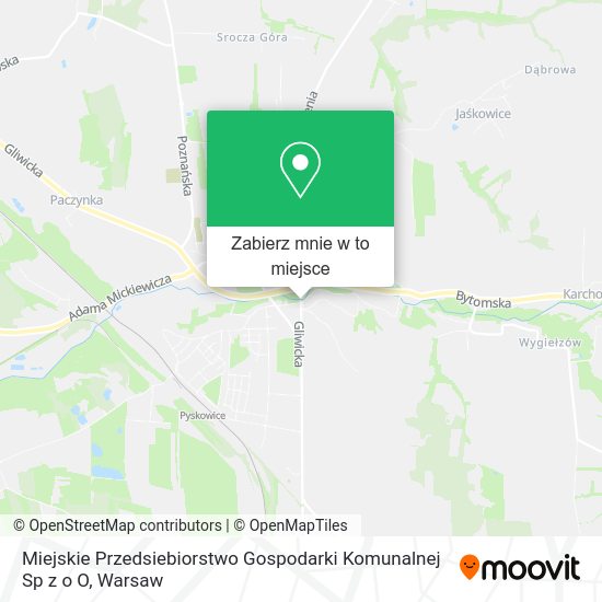 Mapa Miejskie Przedsiebiorstwo Gospodarki Komunalnej Sp z o O