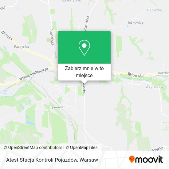 Mapa Atest Stacja Kontroli Pojazdów