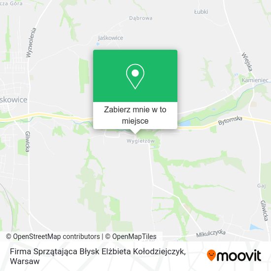 Mapa Firma Sprzątająca Błysk Elżbieta Kołodziejczyk