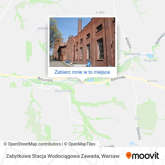 Mapa Zabytkowa Stacja Wodociągowa Zawada