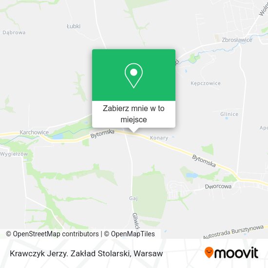 Mapa Krawczyk Jerzy. Zakład Stolarski