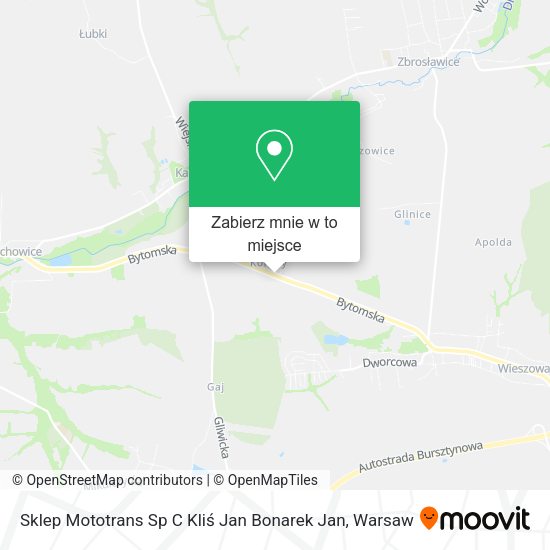 Mapa Sklep Mototrans Sp C Kliś Jan Bonarek Jan