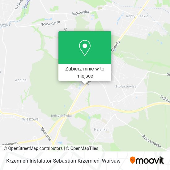 Mapa Krzemień Instalator Sebastian Krzemień