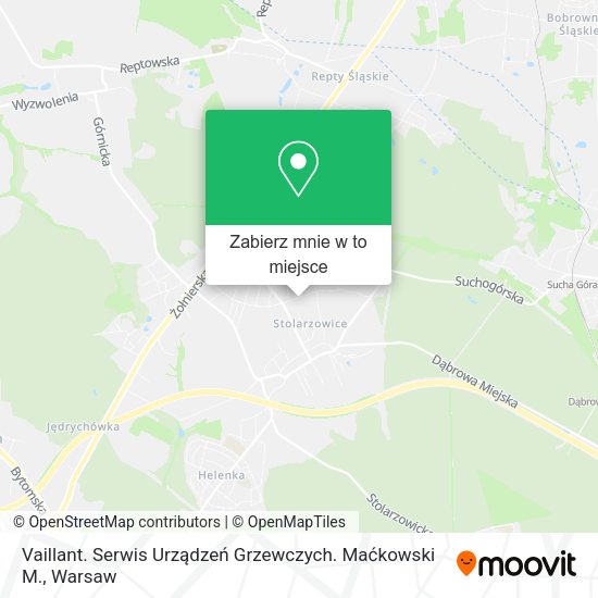 Mapa Vaillant. Serwis Urządzeń Grzewczych. Maćkowski M.