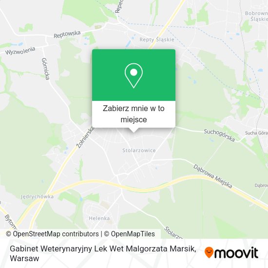 Mapa Gabinet Weterynaryjny Lek Wet Malgorzata Marsik