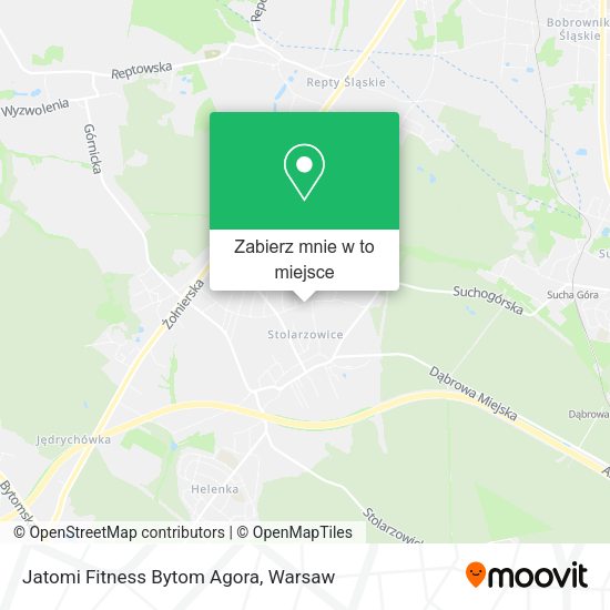 Mapa Jatomi Fitness Bytom Agora