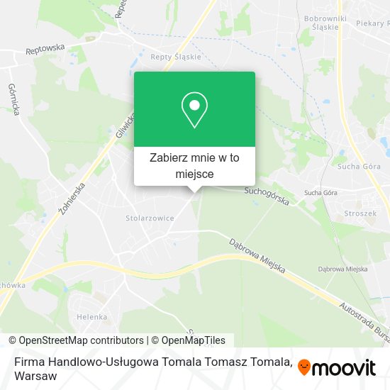 Mapa Firma Handlowo-Usługowa Tomala Tomasz Tomala