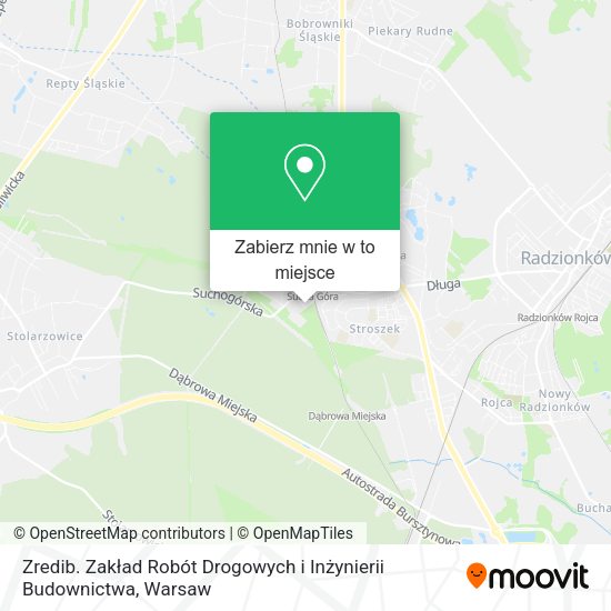 Mapa Zredib. Zakład Robót Drogowych i Inżynierii Budownictwa