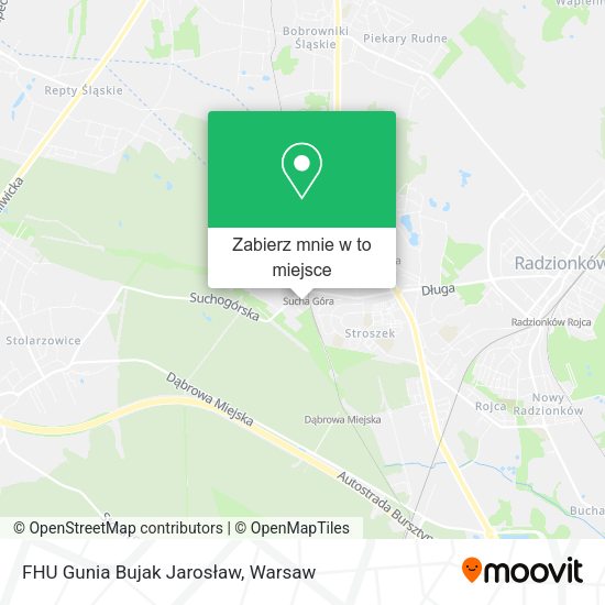 Mapa FHU Gunia Bujak Jarosław