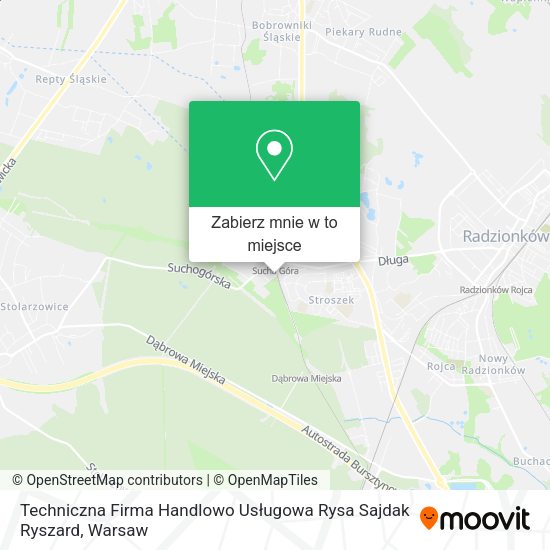 Mapa Techniczna Firma Handlowo Usługowa Rysa Sajdak Ryszard