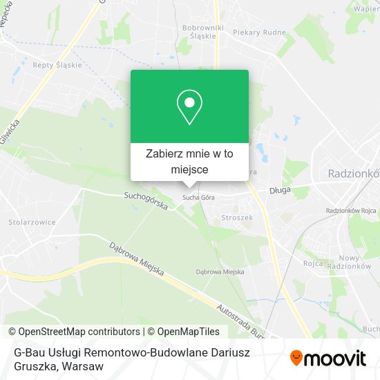 Mapa G-Bau Usługi Remontowo-Budowlane Dariusz Gruszka