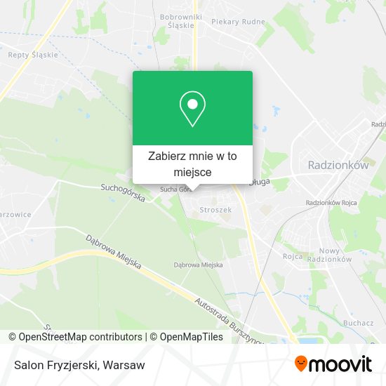 Mapa Salon Fryzjerski