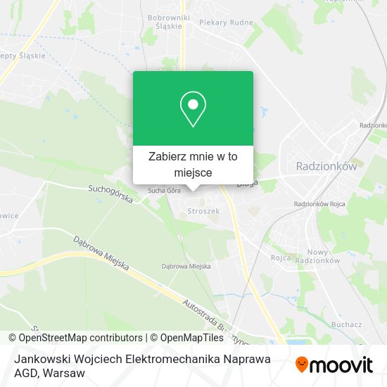 Mapa Jankowski Wojciech Elektromechanika Naprawa AGD