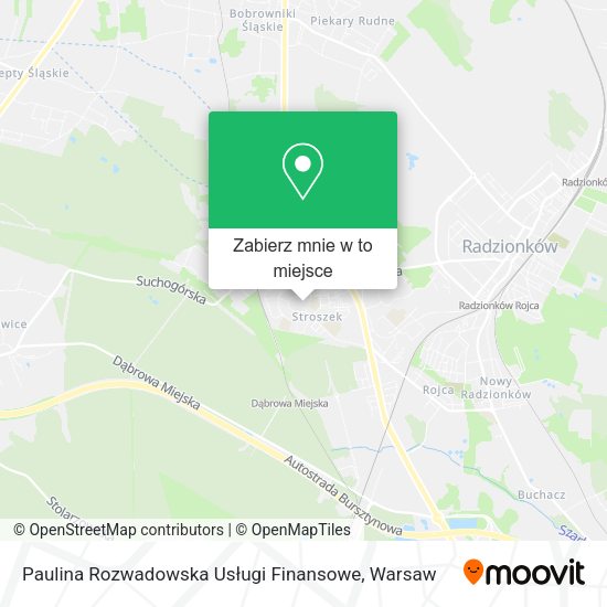 Mapa Paulina Rozwadowska Usługi Finansowe