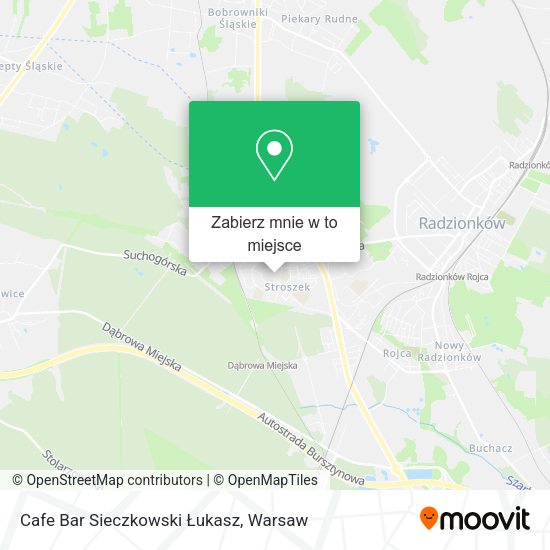 Mapa Cafe Bar Sieczkowski Łukasz