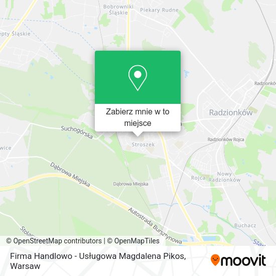 Mapa Firma Handlowo - Usługowa Magdalena Pikos