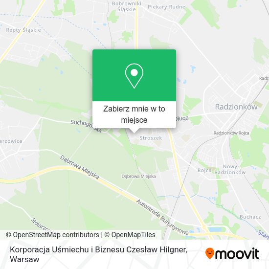 Mapa Korporacja Uśmiechu i Biznesu Czesław Hilgner