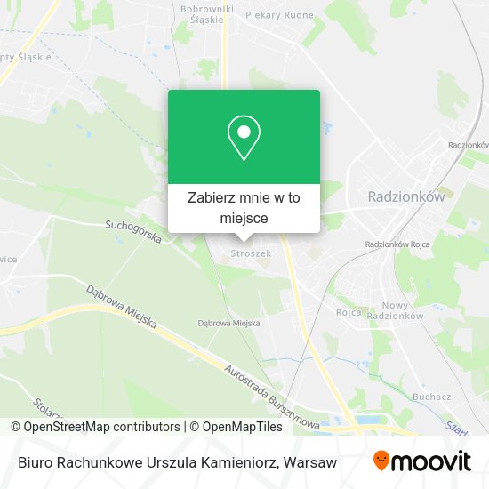 Mapa Biuro Rachunkowe Urszula Kamieniorz