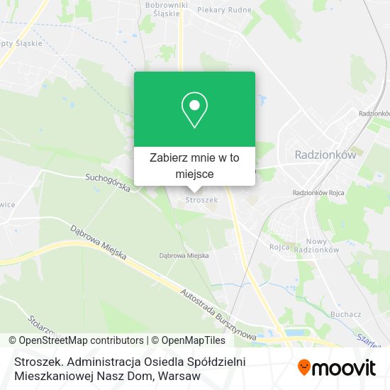 Mapa Stroszek. Administracja Osiedla Spółdzielni Mieszkaniowej Nasz Dom