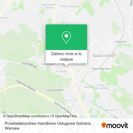 Mapa Przedsiebiorstwo Handlowo Uslugowe Gotrans