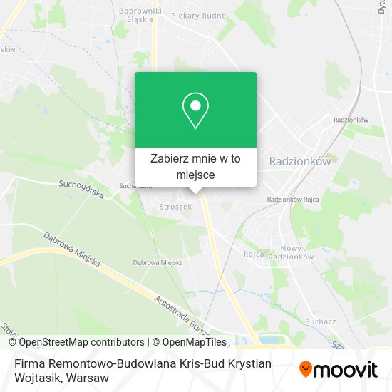 Mapa Firma Remontowo-Budowlana Kris-Bud Krystian Wojtasik